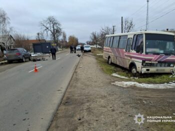 Смертельна аварія на Одещині: зіткнулися мопед і маршрутка