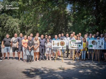 Працівників заправок в Одесі вчили діяти під час тривог, атак і пожеж